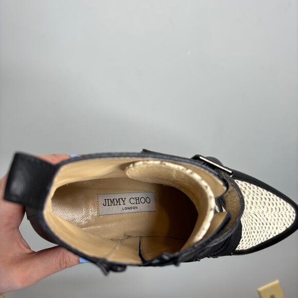 Jimmy Choo Python Marlin Texture Boot - Picture 7 of 10